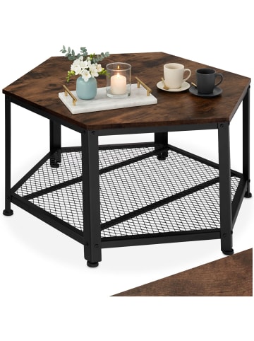 tectake Beistelltisch Norwich 86,5x75x46,5cm