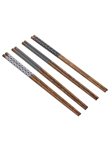 Butlers Essstäbchen MIKADO 4er-Set in Braun