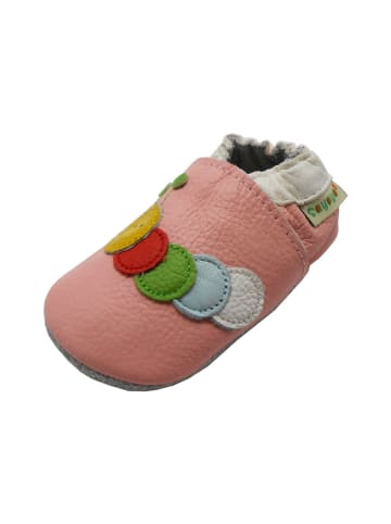 Sayoyo Baby Krabbelschuhe aus Leder, weiche Lauflernschuhe mit rutschfester Sohle 