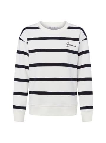 Marie Lund Sweatshirt in weiß marine