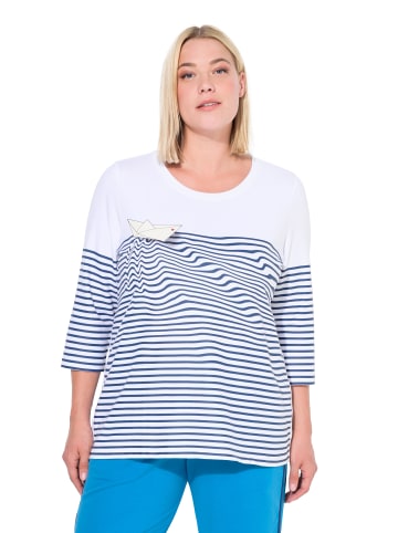 Ulla Popken Longsleeve in schneeweiß