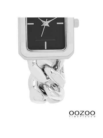 Oozoo Armbanduhr Oozoo Timepieces silber extra groß (ca. 31x24mm)