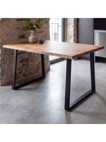 FineBuy Esstisch in Braun / Akazie / 120x60x76