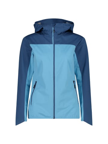 cmp Softshelljacke, Funktionsjacke WOMAN JACKET FIX HOOD in Blau