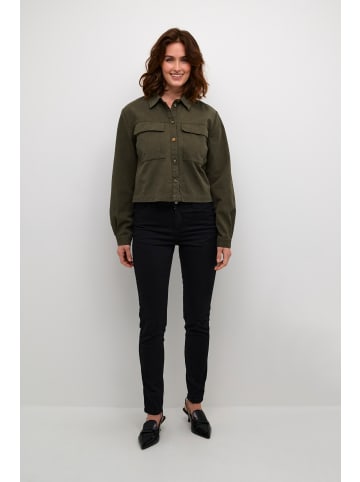 Kaffe Langarm - Hemd KAadriana Regular fit in Forest Night