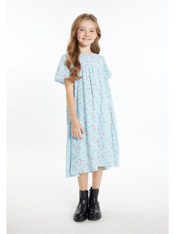 DreiMaster Vintage Mädchen (Kids) Kleid in Hellblau Blume