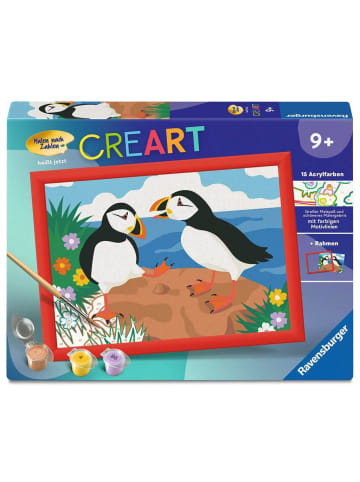 Ravensburger Kreativität CreArt, Malen nach Zahlen Kinder - Papageientaucher Ab 9 Jahre in bunt