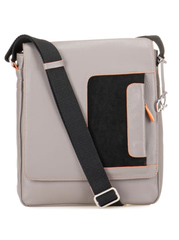 MYWALIT Umhängetasche Leder 22 cm in fumo