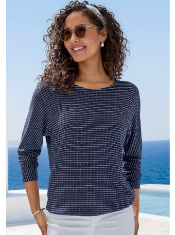 Vivance Langarmshirt in navy, creme