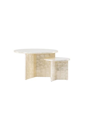 ebuy24 Couchtisch Smögen Hellgrau 70 x 70 cm