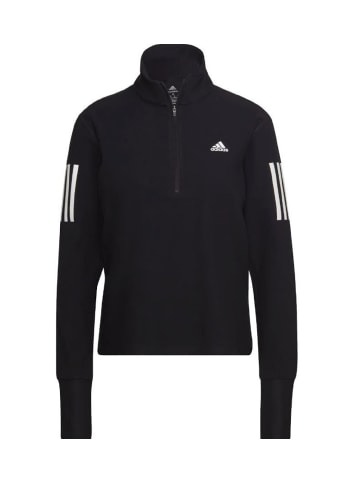 adidas Sweatshirt Own the Run 1/2 in Schwarz