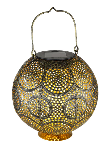 Globo lighting Solarleuchte "SOLARLEUCHTE METALL GOLDFARBEN, 1XLED" in gold