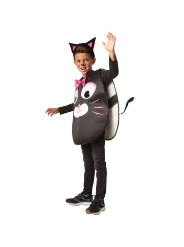 tectake Poncho in Einheitsgröße, schwarz/pink