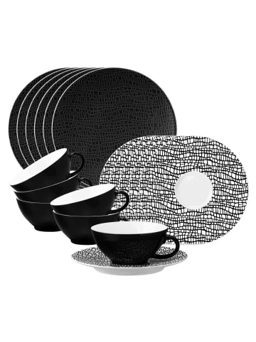 Seltmann Weiden 18er Set Teeservice Life Fashion in Glamorous Black