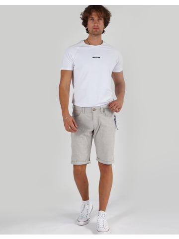 miracle of denim Hosen Thomas Shorts in Light Grey Stripe