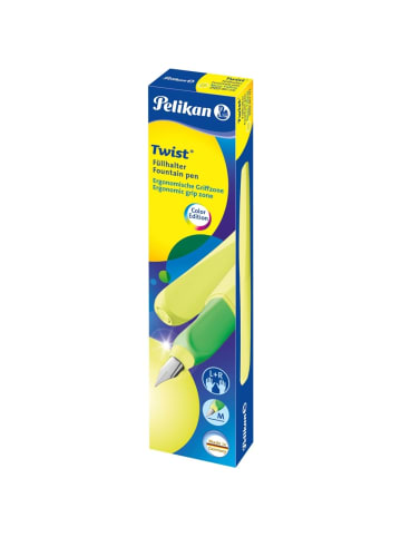 Pelikan Füllhalter Twist neon gelb M Faltschachtel