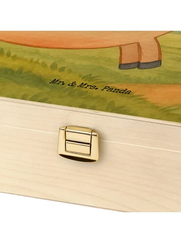 Mr. & Mrs. Panda Teedose Pferd Springen Design mit Spruch in Weiß