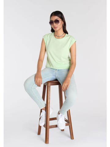 Laura Scott T-Shirt in lila, mintgrün, grau mel., schwarz