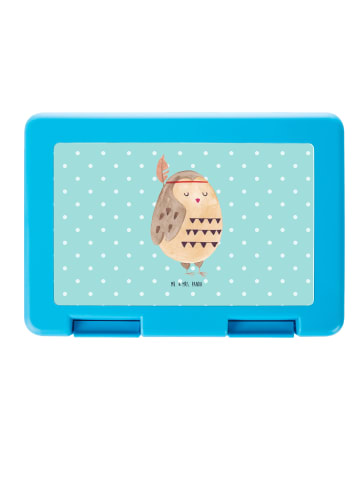 Mr. & Mrs. Panda Lunchbox Eule Federschmuck ohne Spruch in Türkis Pastell