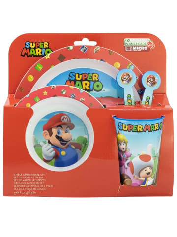 Super Mario Teller-Set Mikrowellengeeignet 5-teiliges Kindergeschirr
