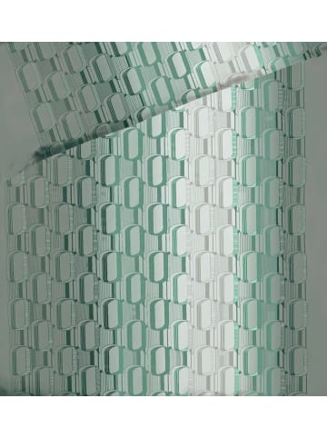 JACK 2 tlg. Feinbiber Bettwäsche 135x200cm Sienna in Smaragd