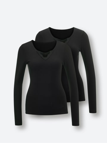 WITT WEIDEN Langarm-Spenzer in schwarz