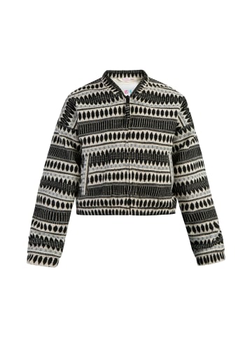 IZIA Mädchen Bomberjacke in Schwarz Wollweiss