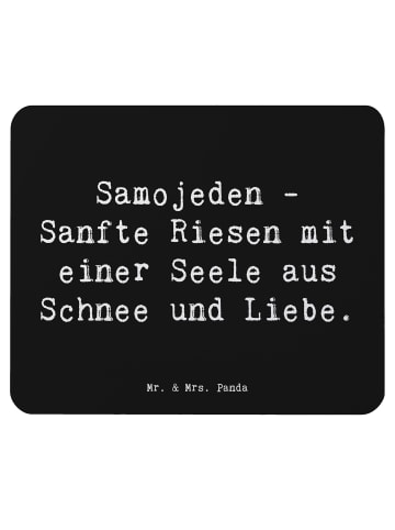 Mr. & Mrs. Panda Mauspad Spruch Menschojede Liebe mit Spruch in Schwarz