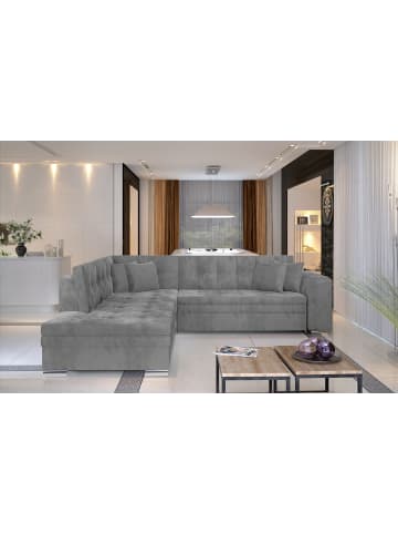 MF Design Piri Recamiere Links in Hellgrau -  (L) 260 x (B) 260 x (H) 78 cm