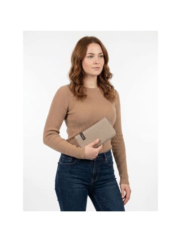 Mademoiselle Geldbörse 20 cm nubuk cappuccino
