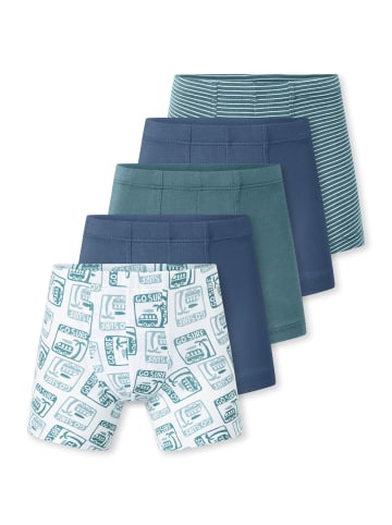 Schiesser Trunk 955 in grün-weiß gestreift, blau