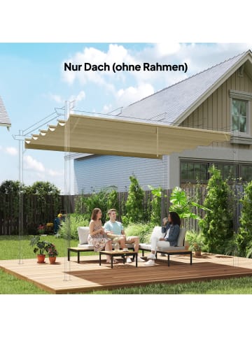 Outsunny Ersatzdach in Beige 250L x 255B x 6H cm
