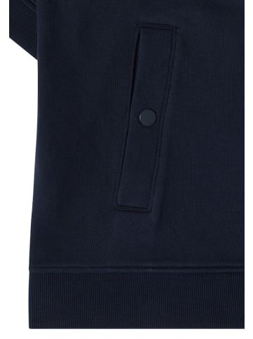 Cecil Kurzarm Sweatjacke mit Kapuze in Blau