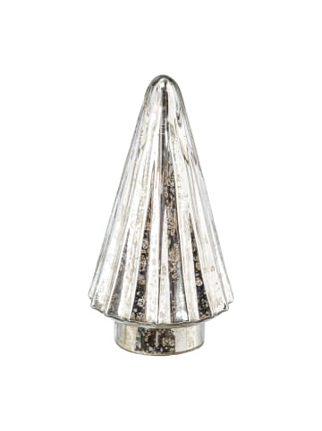 Creativ home Deko-Figur Baum aus Glas in silber