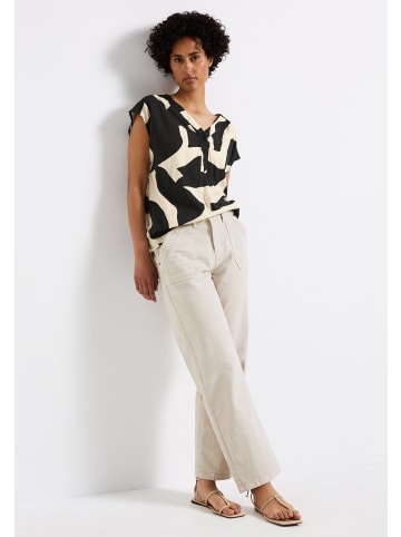 Street One 'Gemusterte Bluse' Grau