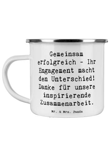 Mr. & Mrs. Panda Blechtasse Spruch Geschäftspartner Erfolg mit S... in Weiß