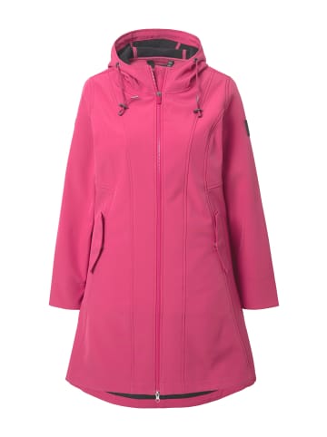 Ulla Popken Mantel in granatpink