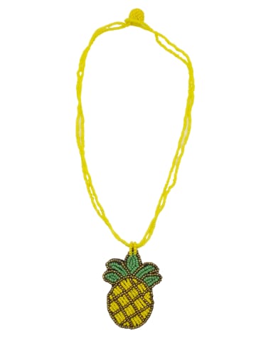 collezione alessandro Kurze Kette " Pineapple " in gelb