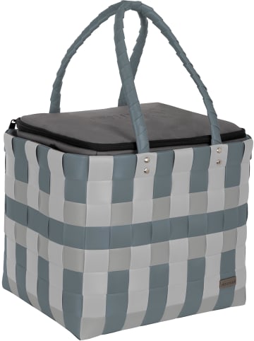 normani normani Flechtkorb mit großer Kühltasche in Grey Shadow