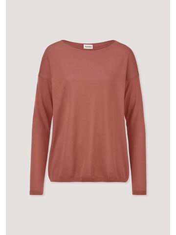Hessnatur Strick Pullover in pfirsichrot