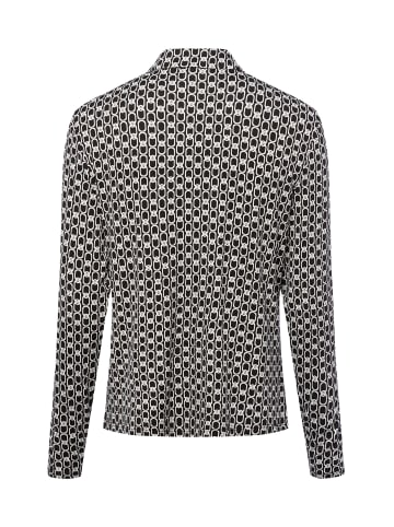 comma Hemdbluse in schwarz weiß