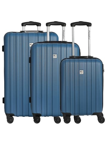 Check.In Aurora - Trolley-Set 3tlg. (limettengrün) in azurblau
