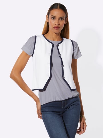 creation L Strickweste in ecru