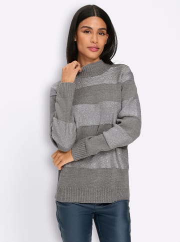 Heine Pullover in steingrau-meliert