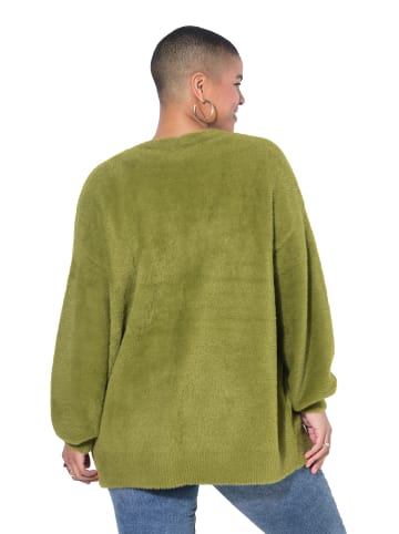 Studio Untold Strickjacke in oliv