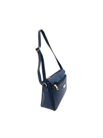 Baldinini Trend Blau Leder Damen Umhänge- Tasche