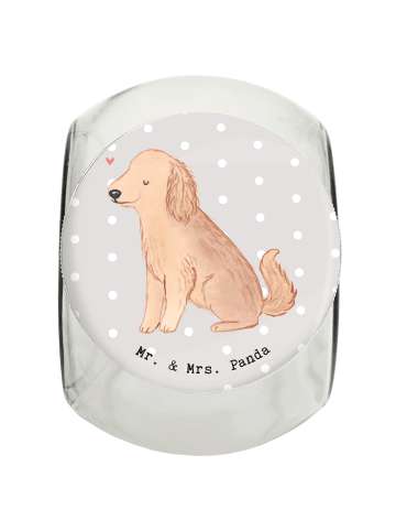 Mr. & Mrs. Panda Dose Blümchener Spaniel Moment ohne Spruch in Grau Pastell