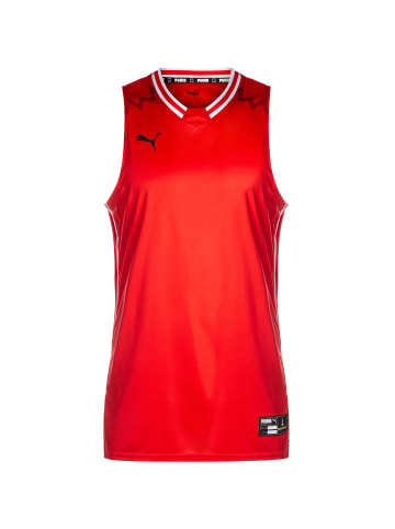 Puma Basketballtrikot Hoops Team Game in rot / weiß