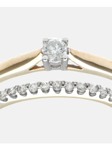Diamant L'éternel Ring aus 375 Gelbgold mit 0.25 Karat Diamant