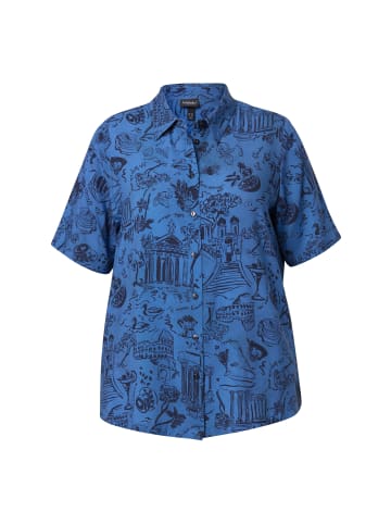 Ulla Popken Hemdbluse in atlantikblau